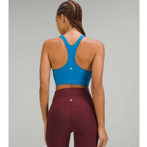 Lululemon Wunder Train Longline Bra, C/D Cup, Poolside Blue | Size 6 - Picture 3 of 7